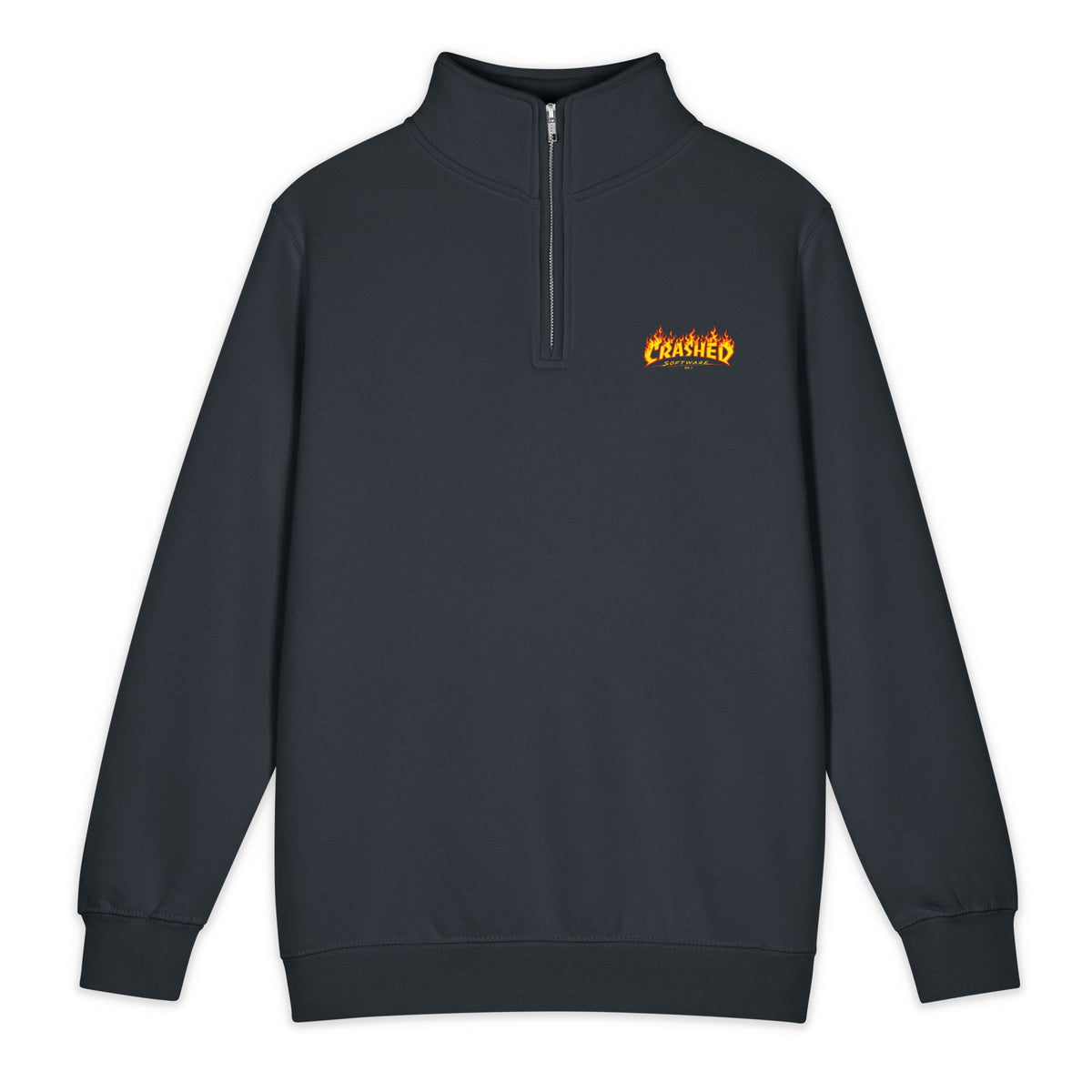Crashed Software   - Lane Seven LS14014 Premium 1/4 Zip Sweatshirt
