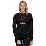 Linux Debian Classic Logo - Unisex Premium Sweatshirt