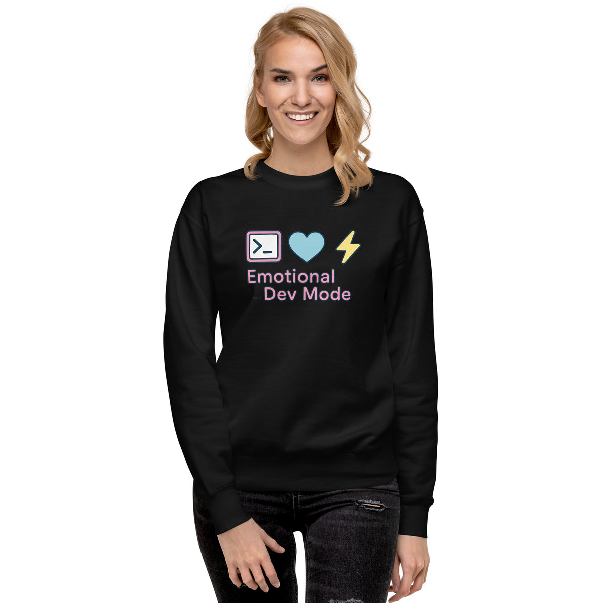 Emotional Dev Mode - Unisex Premium Sweatshirt