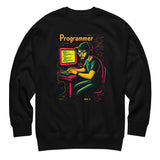 Programmer with Vibrant Colors - Unisex Premium Sweatshirt