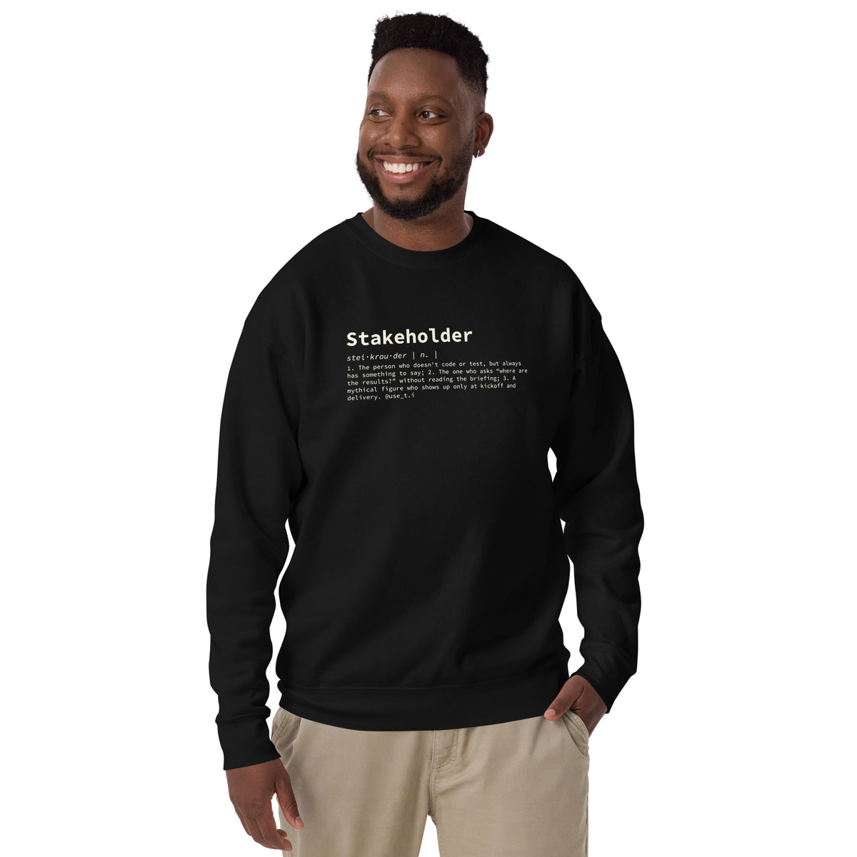Stakeholder Definition - Unisex Premium Sweatshirt