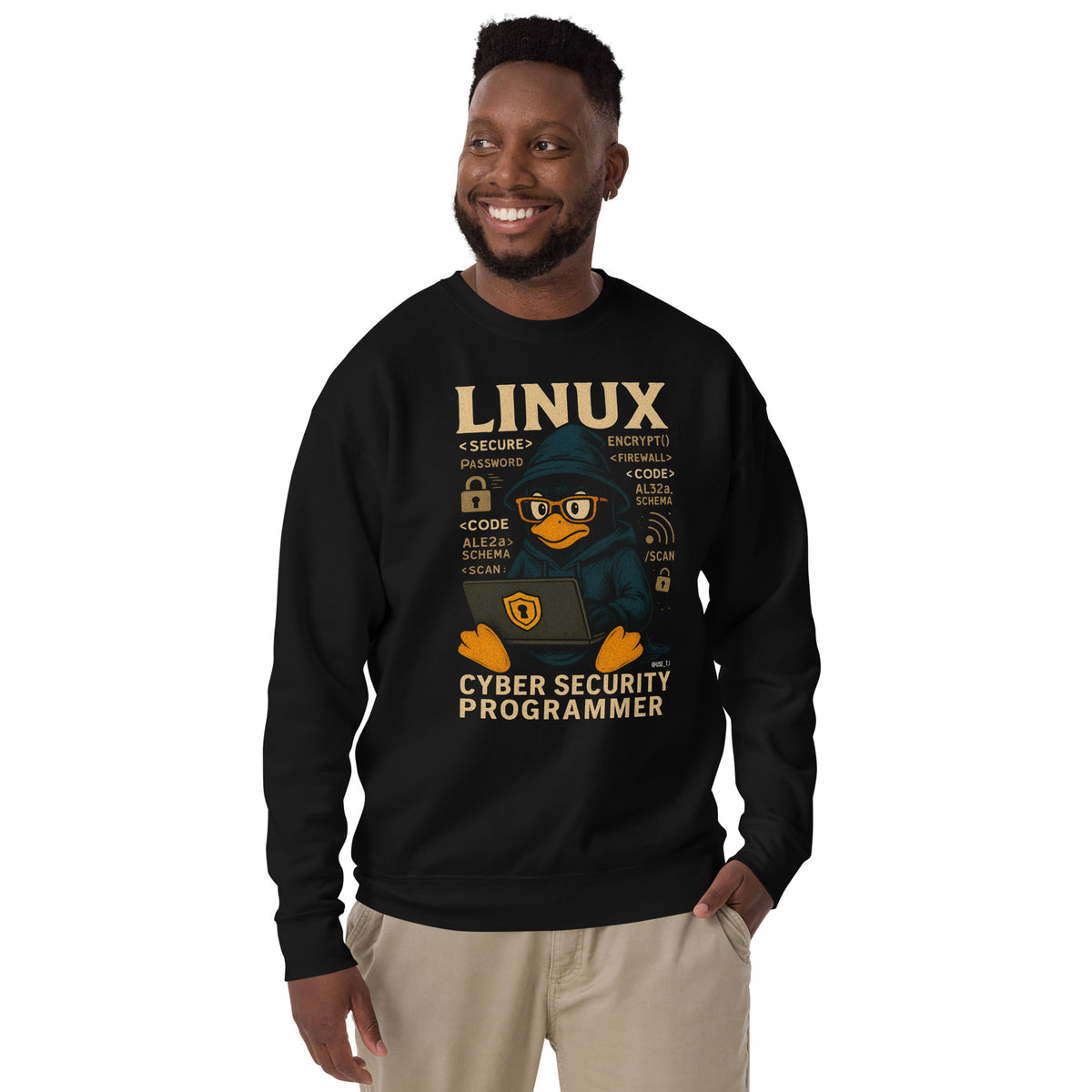 Linux Cyber Security Programmer - Unisex Premium Sweatshirt