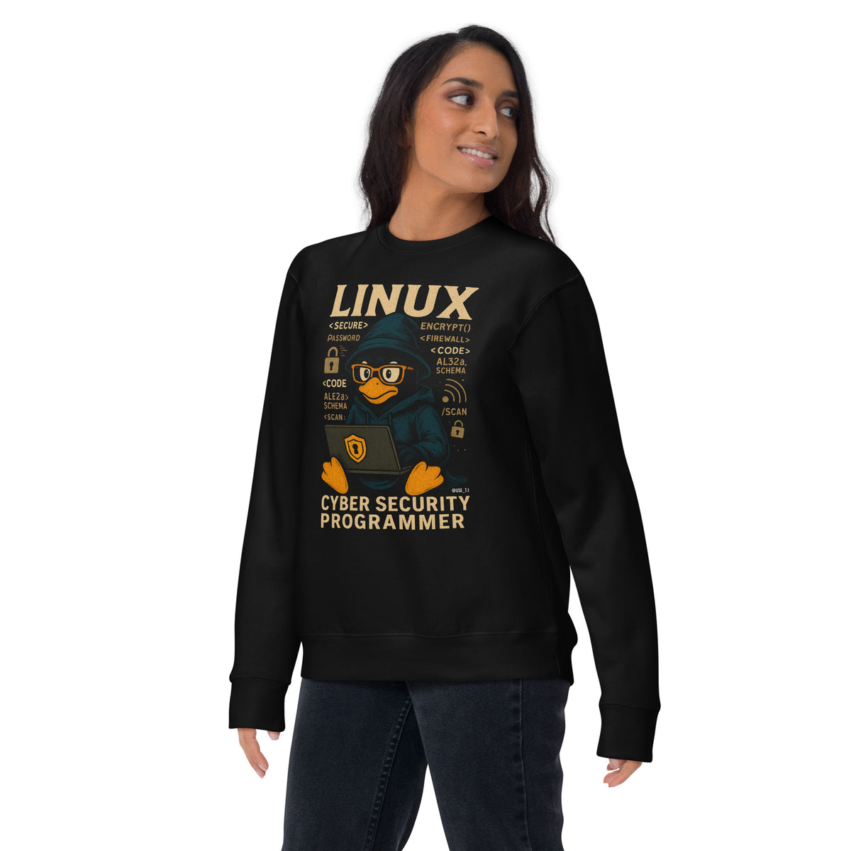 Linux Cyber Security Programmer - Unisex Premium Sweatshirt