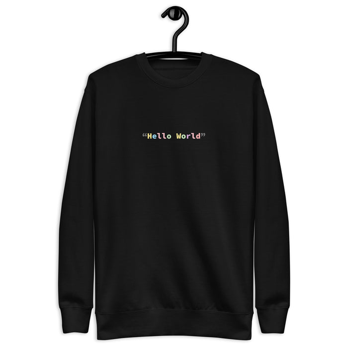 Hello World – Color Edition - Unisex Premium Sweatshirt
