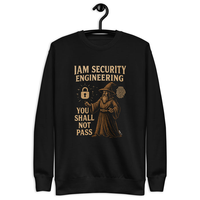 IAM Security Engineering - You Shall Not Pass - Unisex Premium Sweatshirt