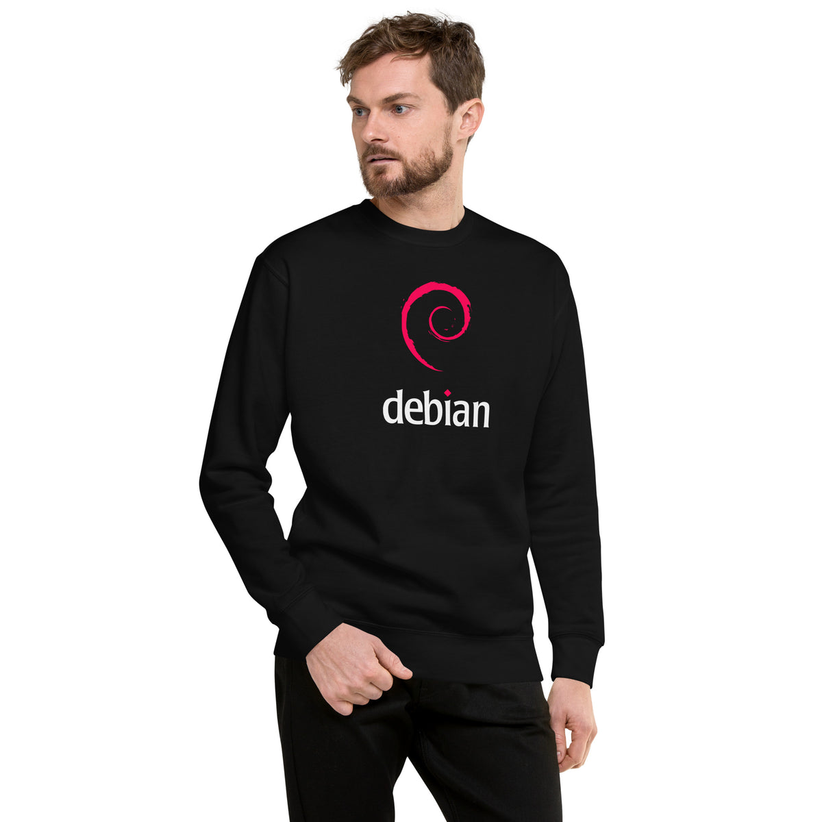 Linux Debian Classic Logo - Unisex Premium Sweatshirt