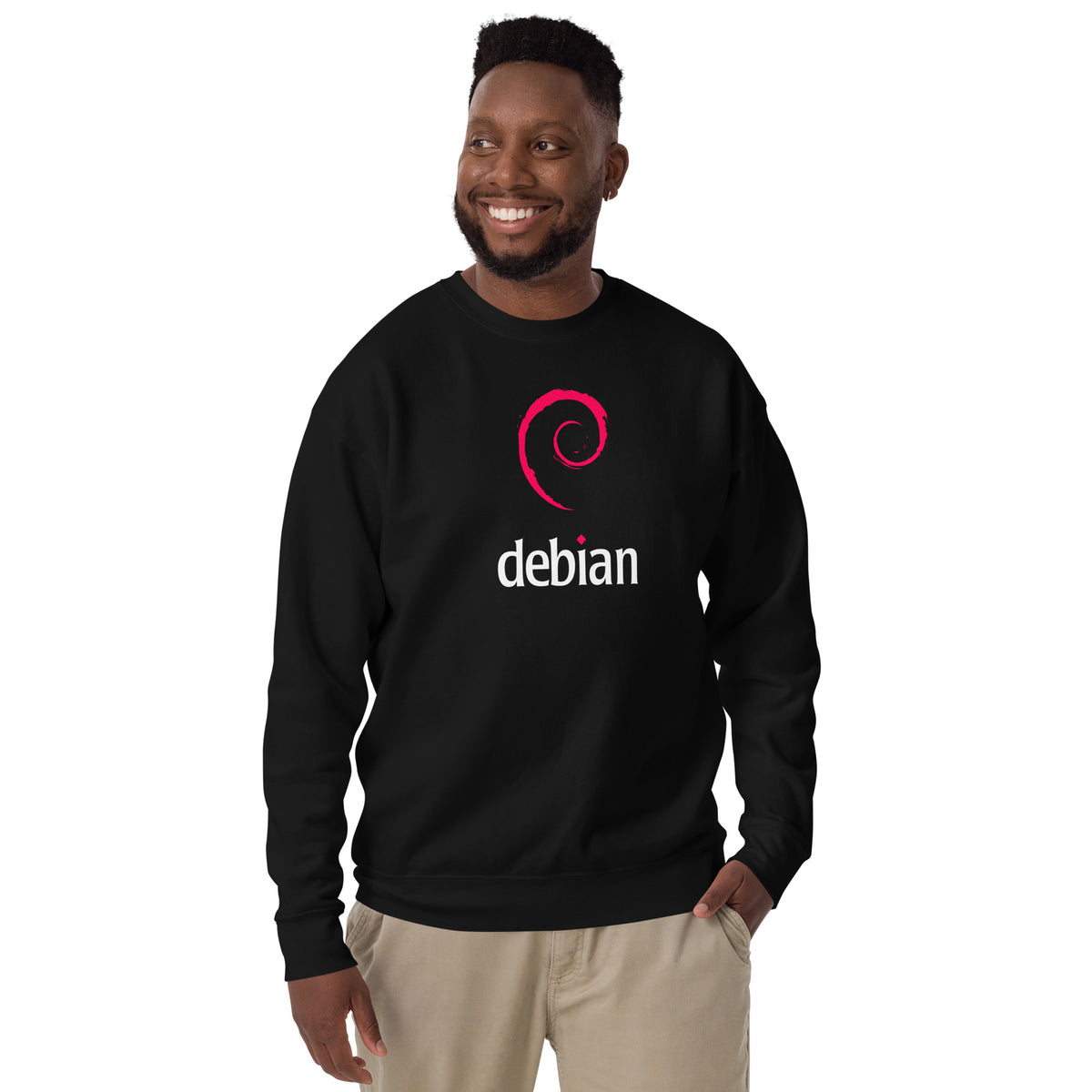 Linux Debian Classic Logo - Unisex Premium Sweatshirt