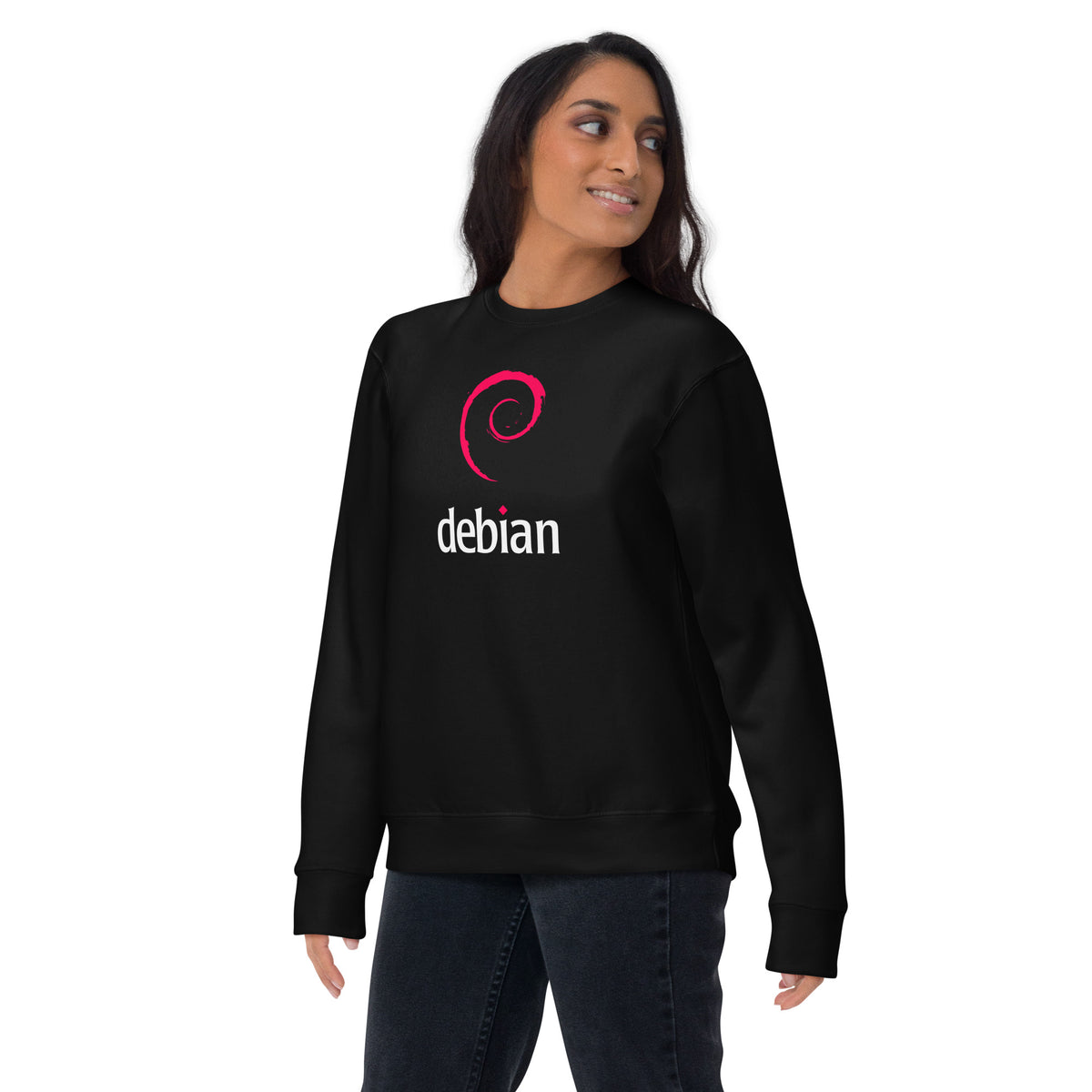 Linux Debian Classic Logo - Unisex Premium Sweatshirt