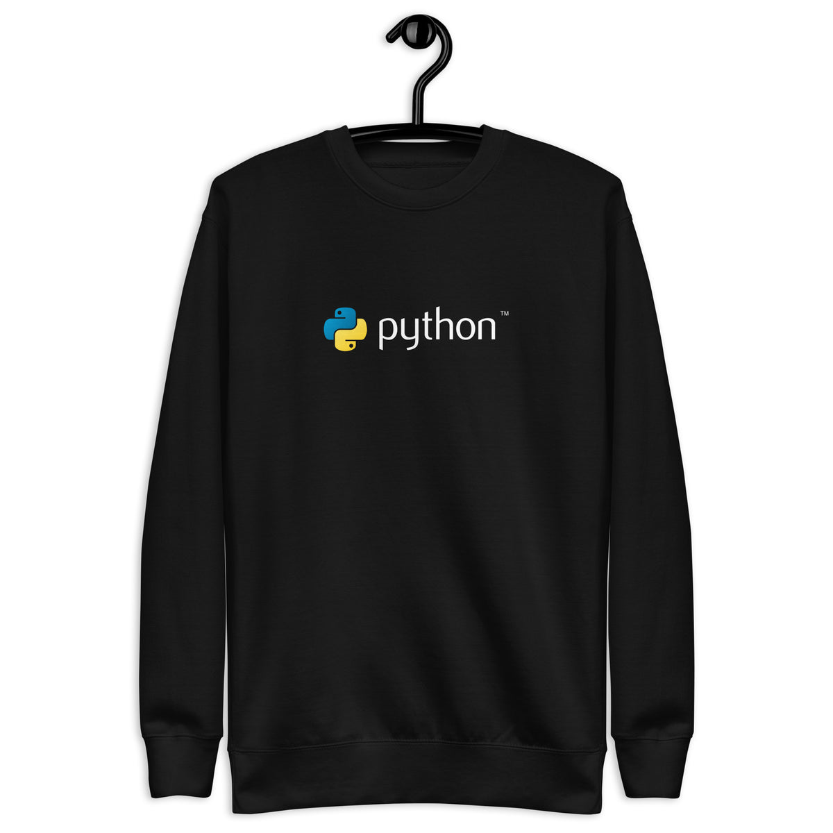 Python Logo - Code with Elegance - Unisex Premium Sweatshirt