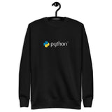 Python Logo - Code with Elegance - Unisex Premium Sweatshirt