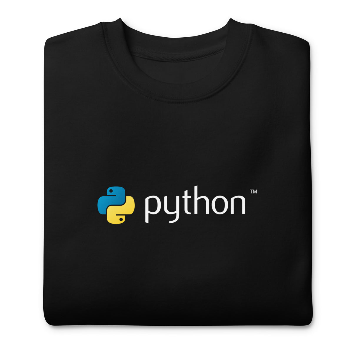 Python Logo - Code with Elegance - Unisex Premium Sweatshirt