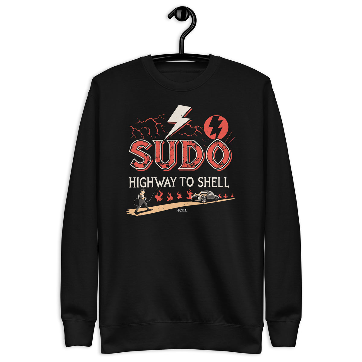 Sudo - Highway to Shell Linux - Unisex Premium Sweatshirt