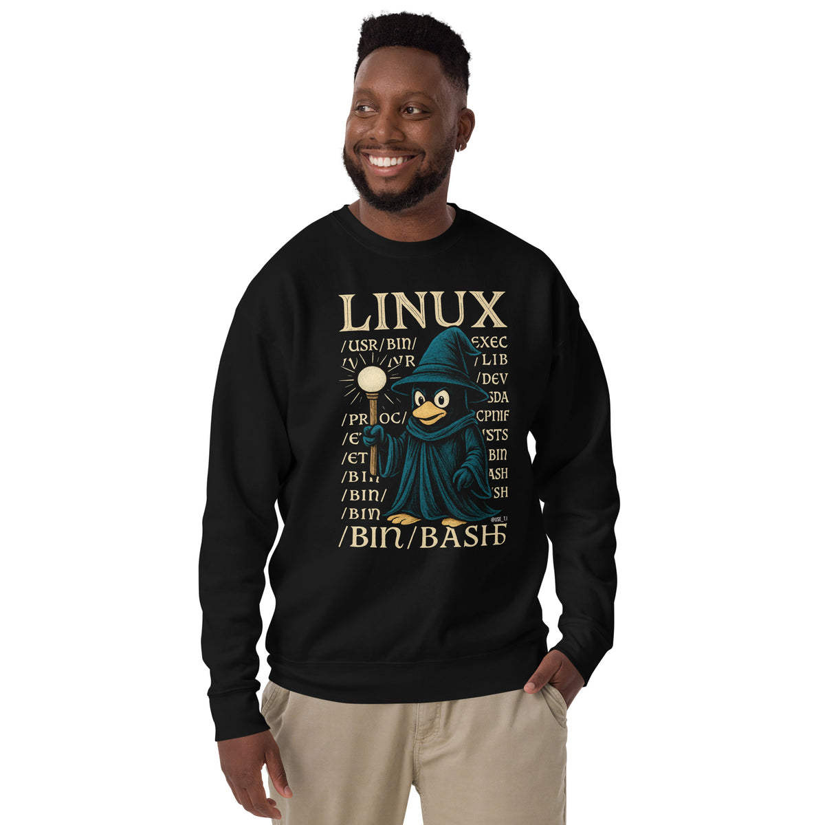 Linux Wizard - /bin/bash Edition - Unisex Premium Sweatshirt
