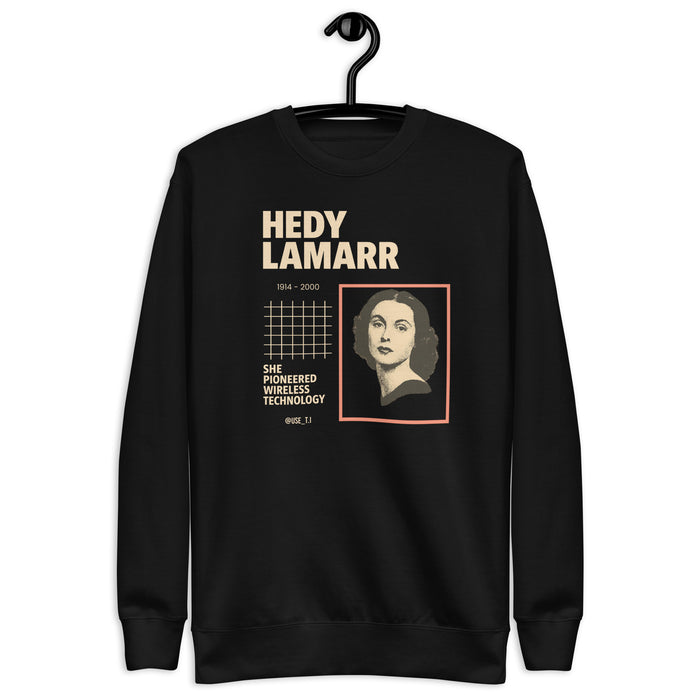Hedy Lamarr – The Beauty Who Invented the Future - Unisex Premium Sweatshirt