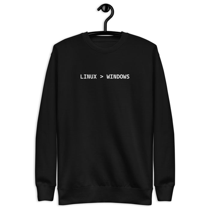 Linux > Windows Programmer - Unisex Premium Sweatshirt