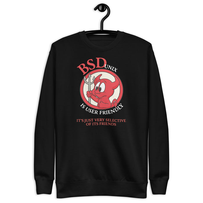 BSD UNIX Is User Friendly  - Unisex Premium Sweatshirt