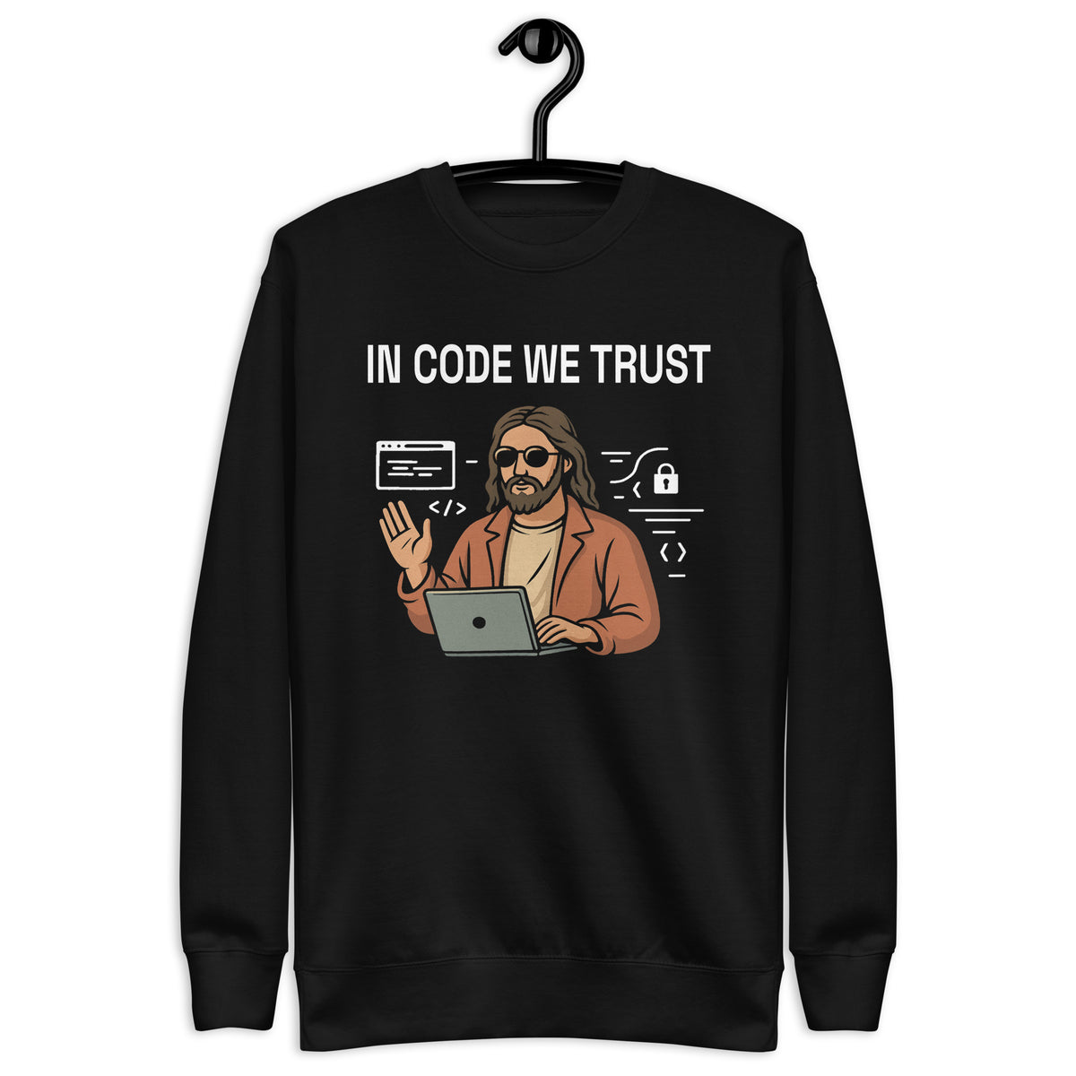 In Code We Trust - Unisex Premium Sweatshirt