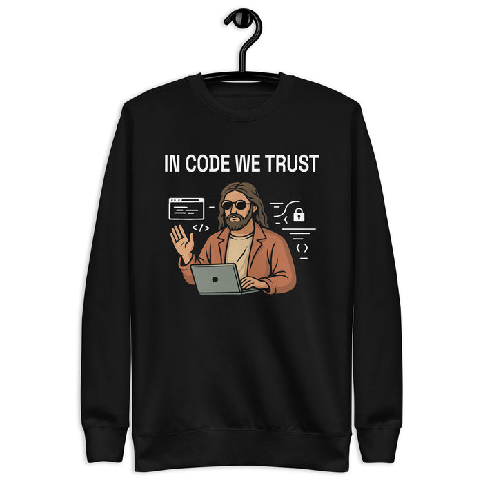 In Code We Trust - Unisex Premium Sweatshirt