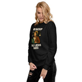 No Backup Only Jesus Saves - Unisex Premium Sweatshirt