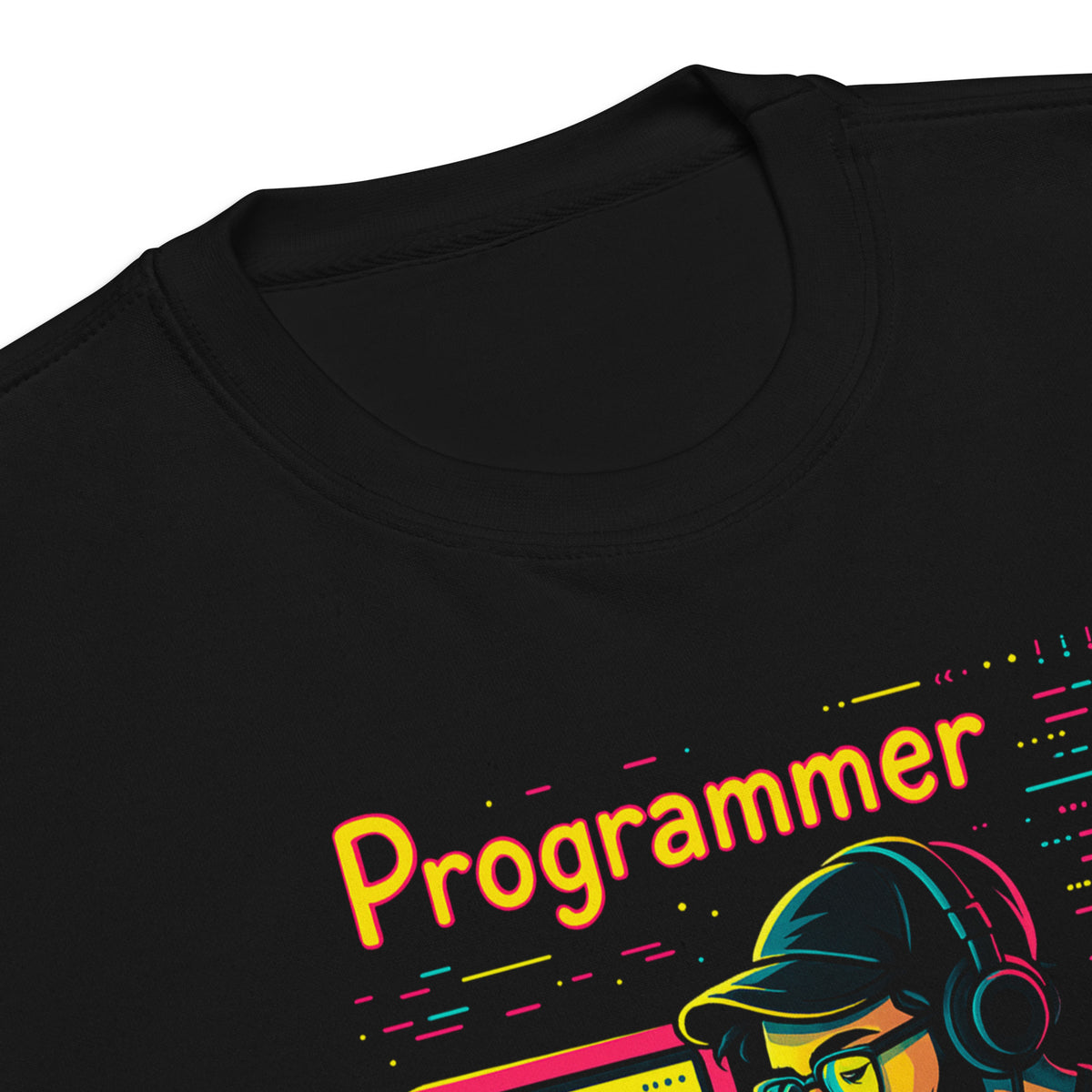 Programmer with Vibrant Colors - Unisex Premium Sweatshirt