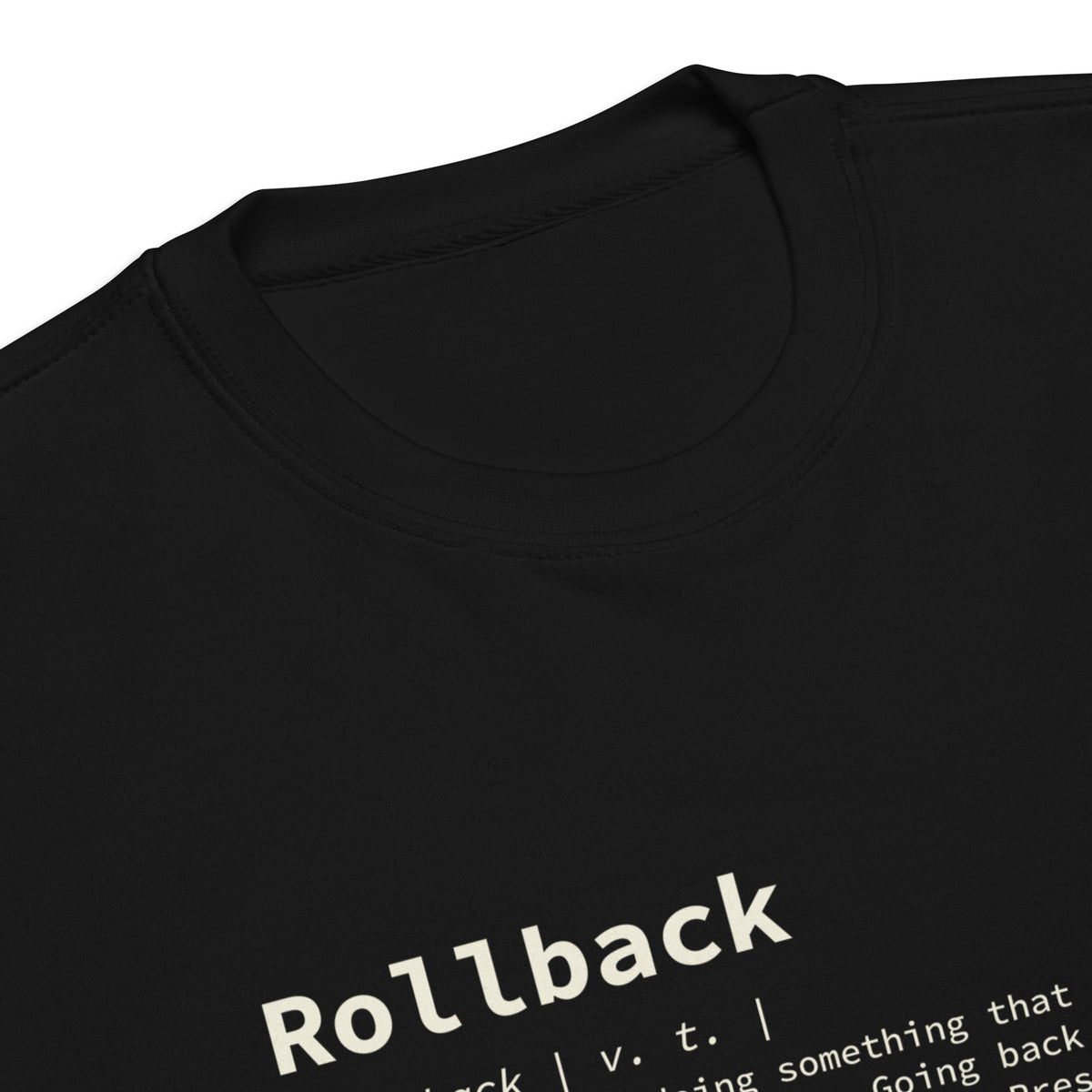 Rollback Definition - Unisex Premium Sweatshirt