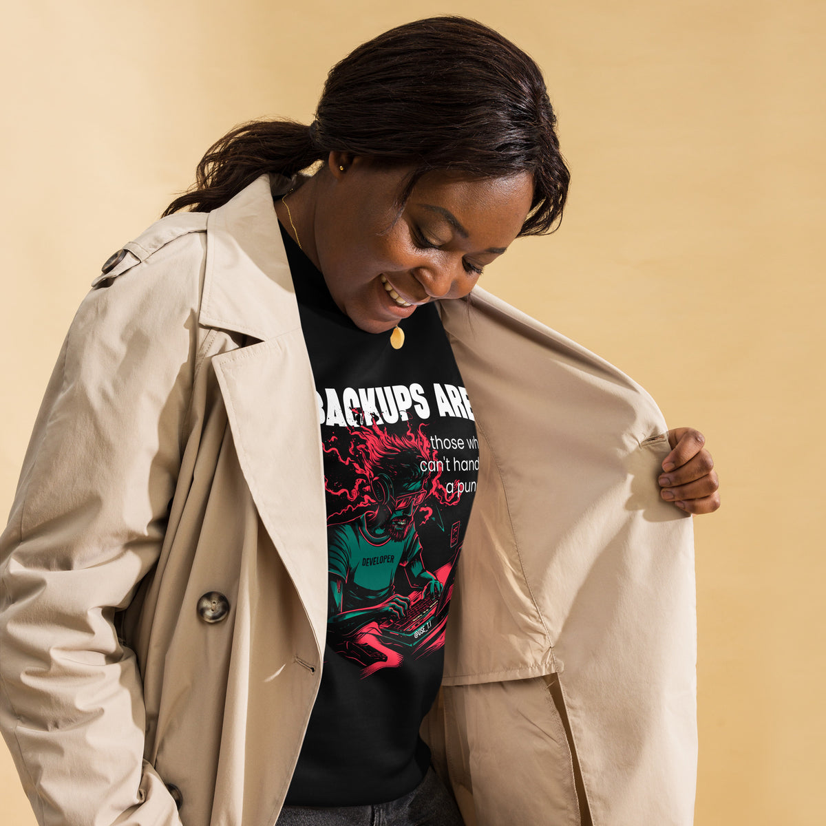 Backups Are for Those Who Can’t Handle a Punch - Unisex Premium Sweatshirt