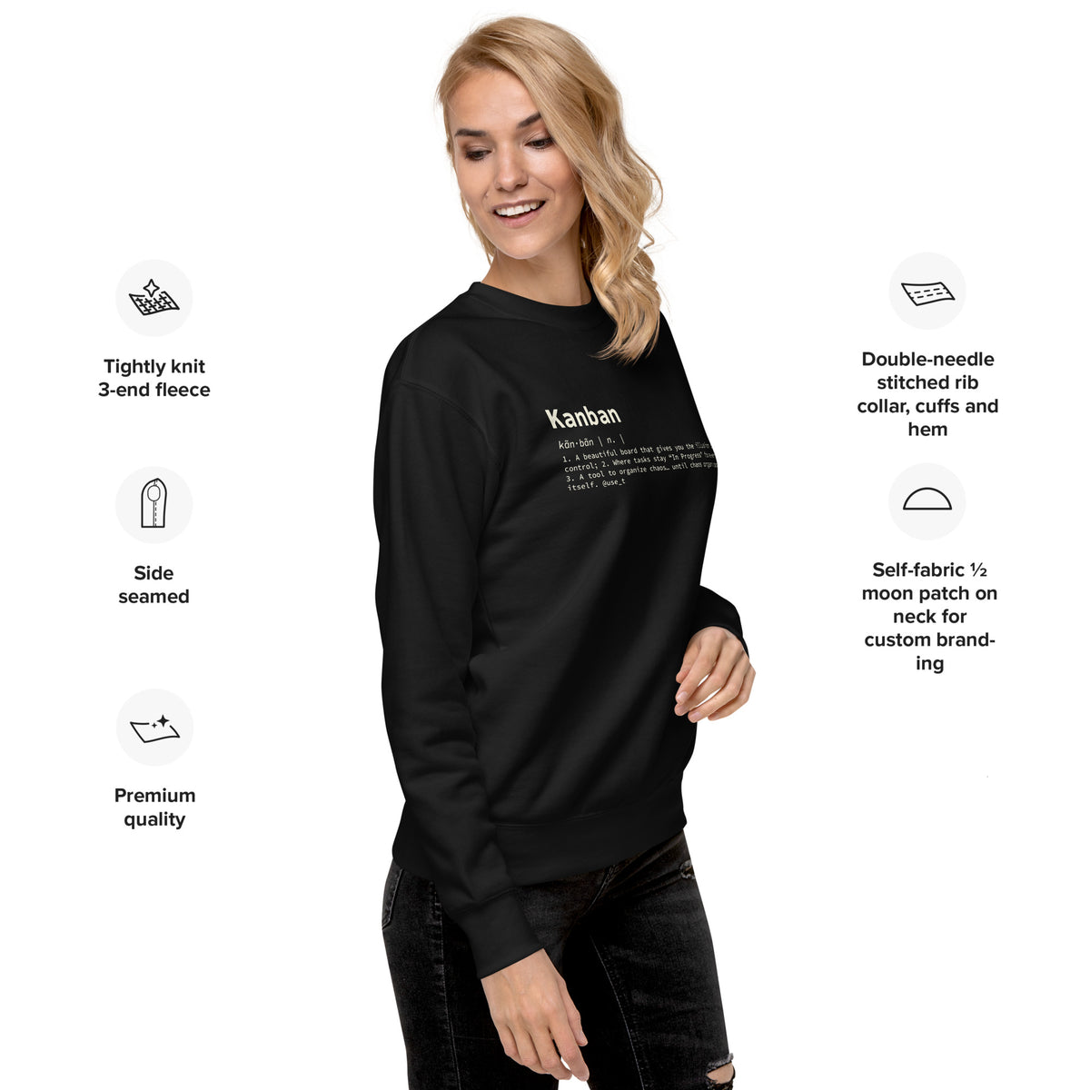 Kanban Definition - Unisex Premium Sweatshirt