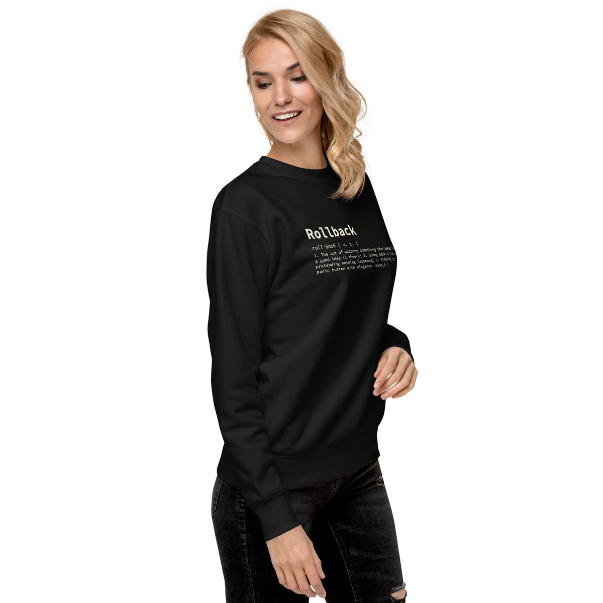 Rollback Definition - Unisex Premium Sweatshirt