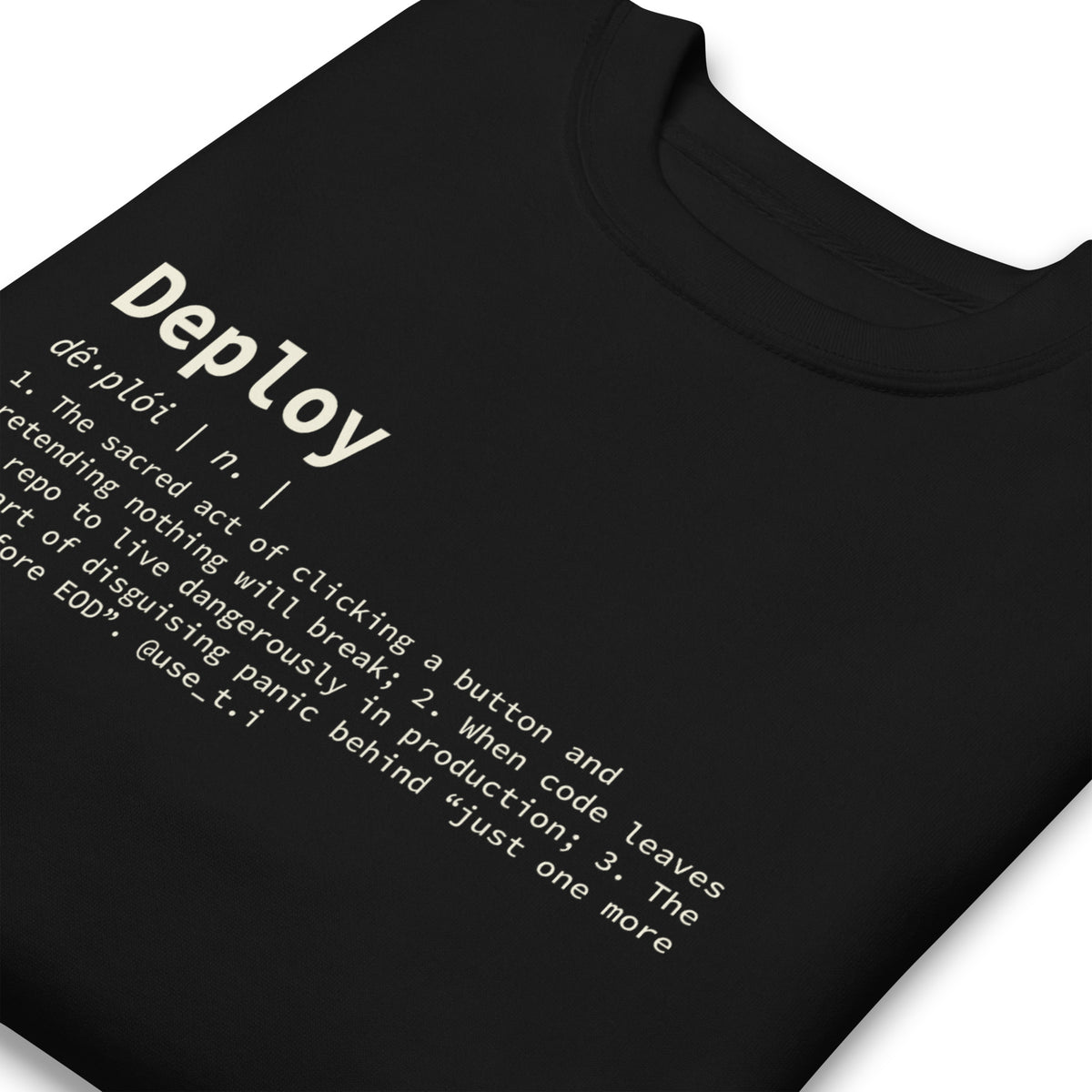 Deploy Definition - Unisex Premium Sweatshirt