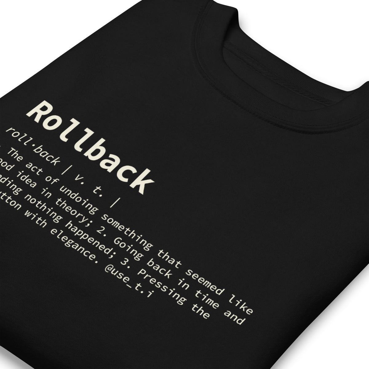 Rollback Definition - Unisex Premium Sweatshirt