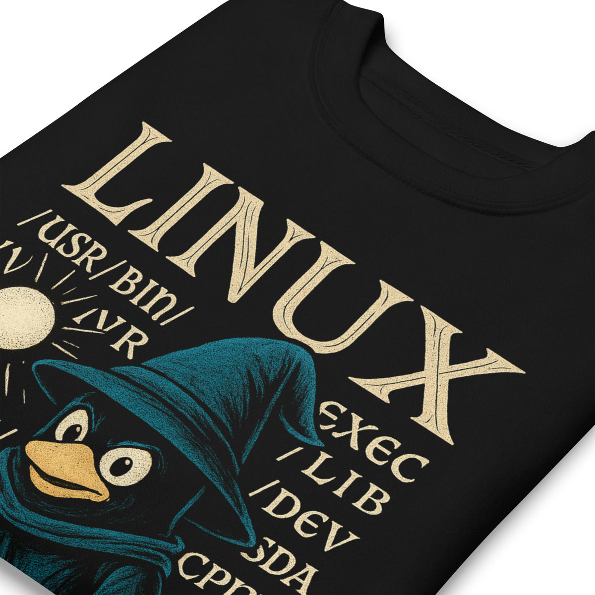 Linux Wizard - /bin/bash Edition - Unisex Premium Sweatshirt