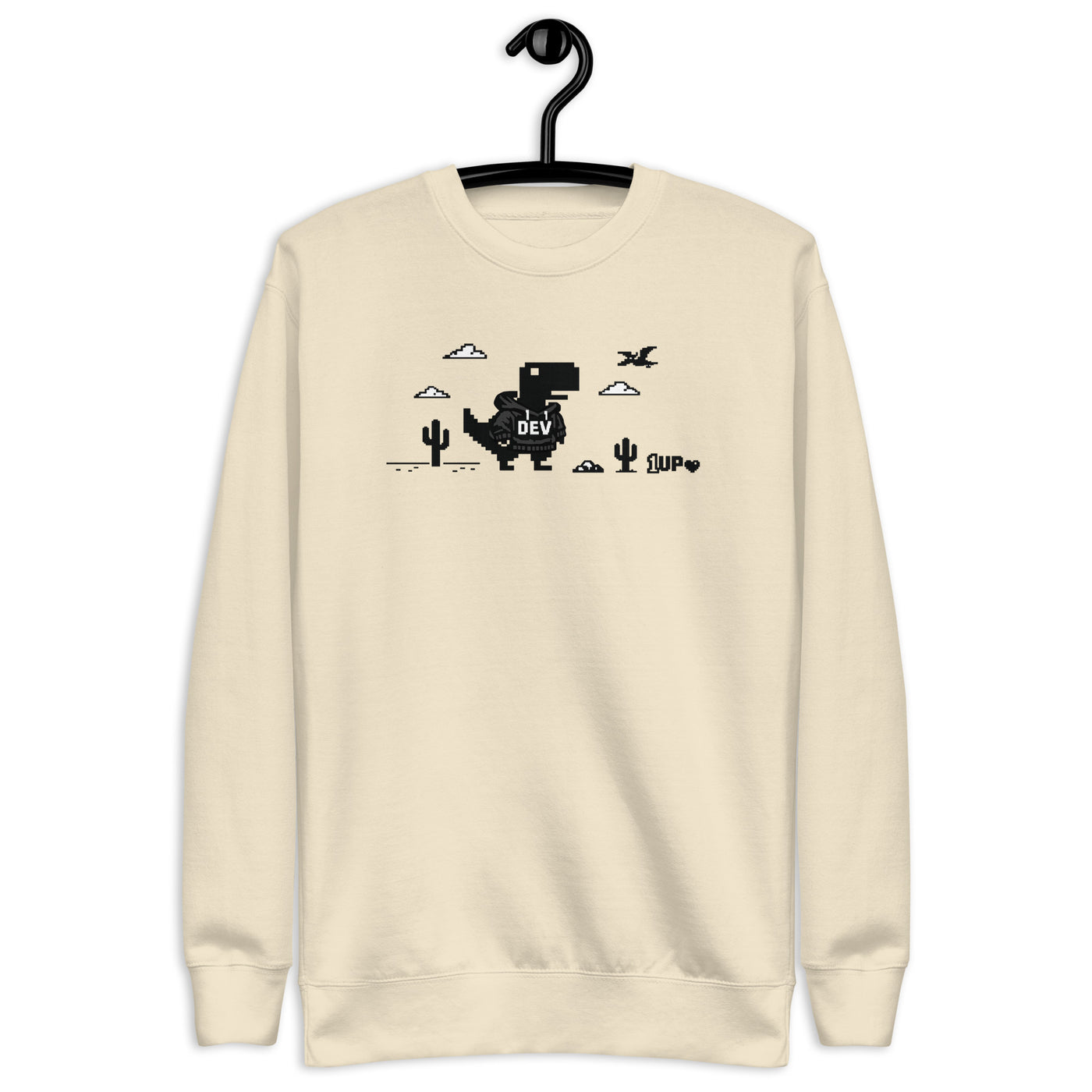 Dino Dev 1UP - Unisex Premium Sweatshirt