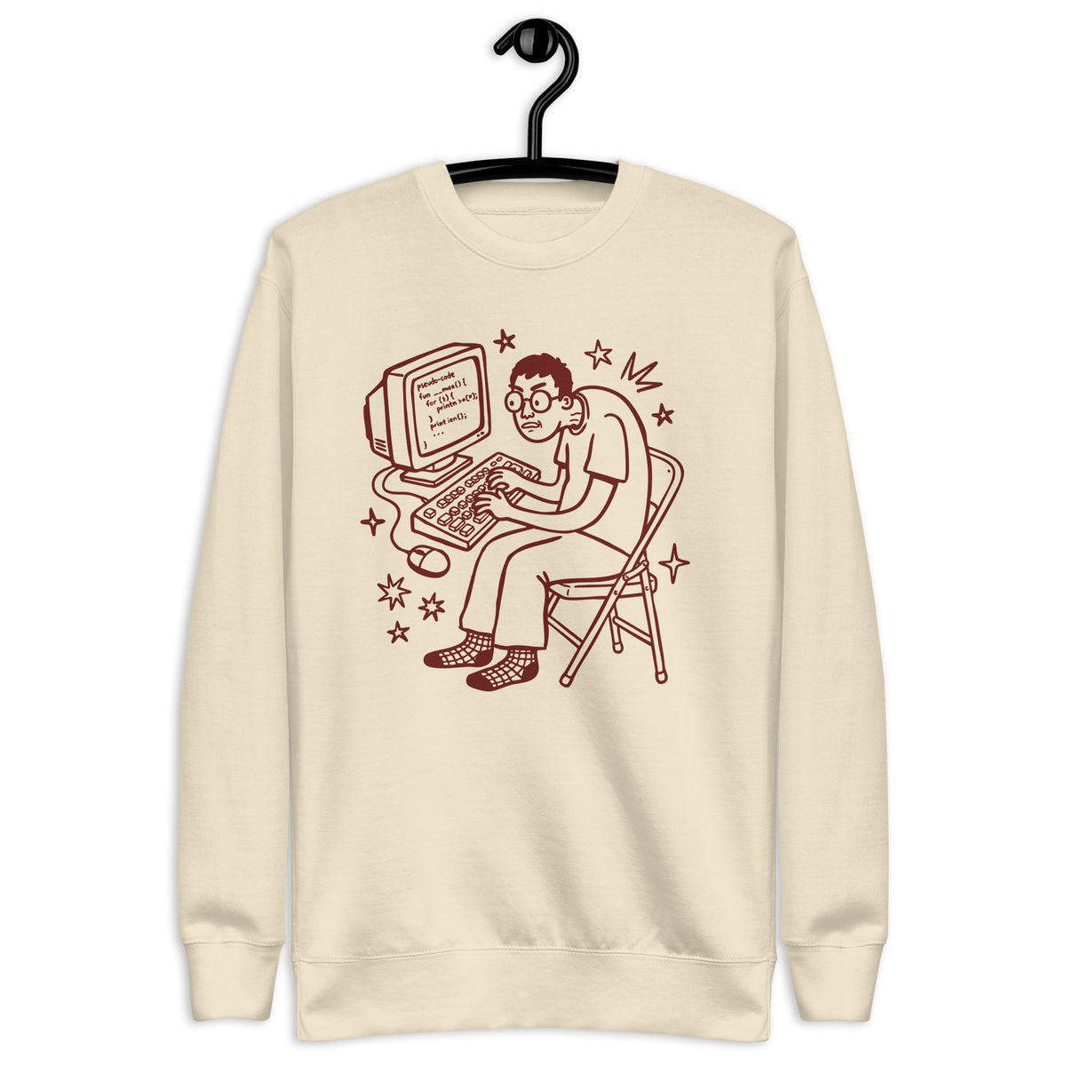 Hunched Programmer - Unisex Premium Sweatshirt