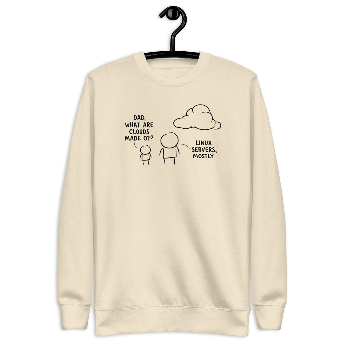 Dad, What are clouds made of - Unisex Premium Sweatshirt