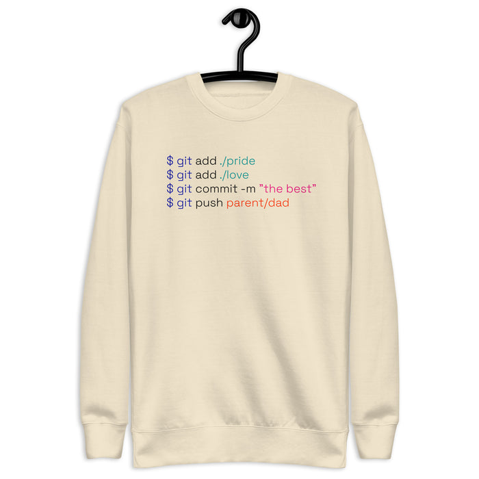 Git Dad Commit - Unisex Premium Sweatshirt