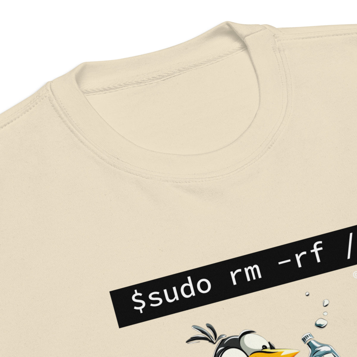 $ sudo rm -rf / — Drunk Linux Edition - Unisex Premium Sweatshirt