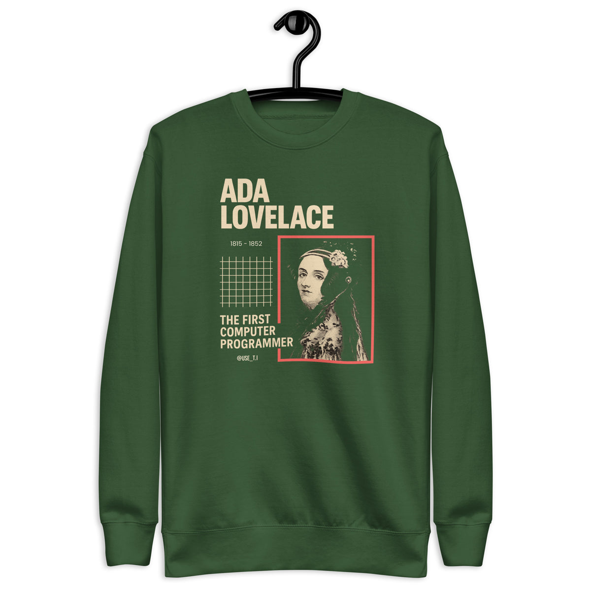 Ada Lovelace – The First Computer Programmer - Unisex Premium Sweatshirt