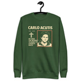 Carlo Acutis Digital Faith Tee - Unisex Premium Sweatshirt