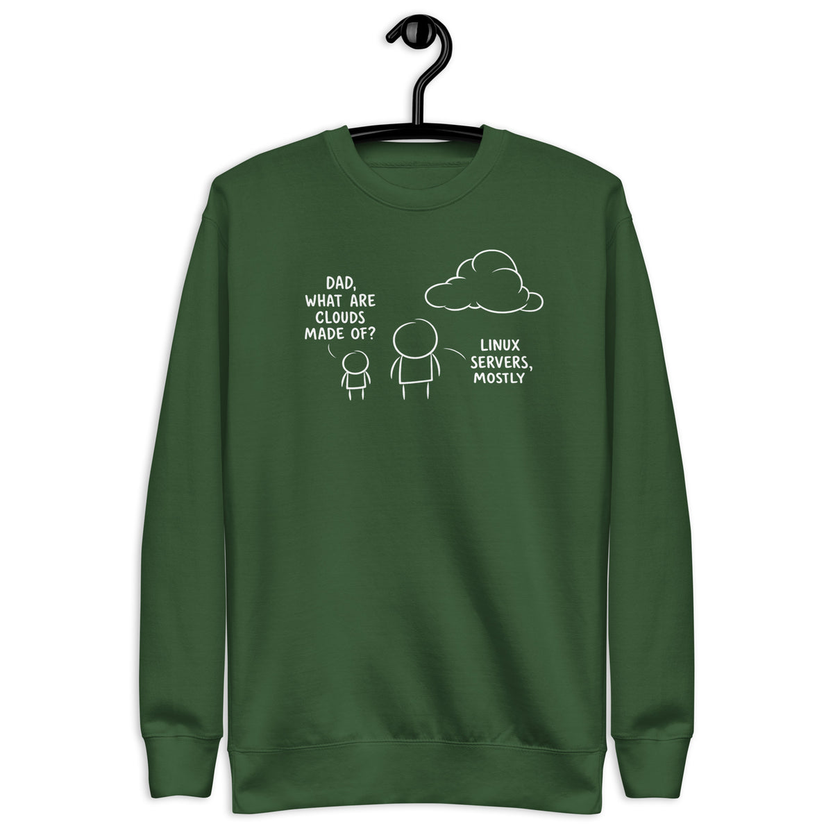 Dad, What are clouds made of - Unisex Premium Sweatshirt