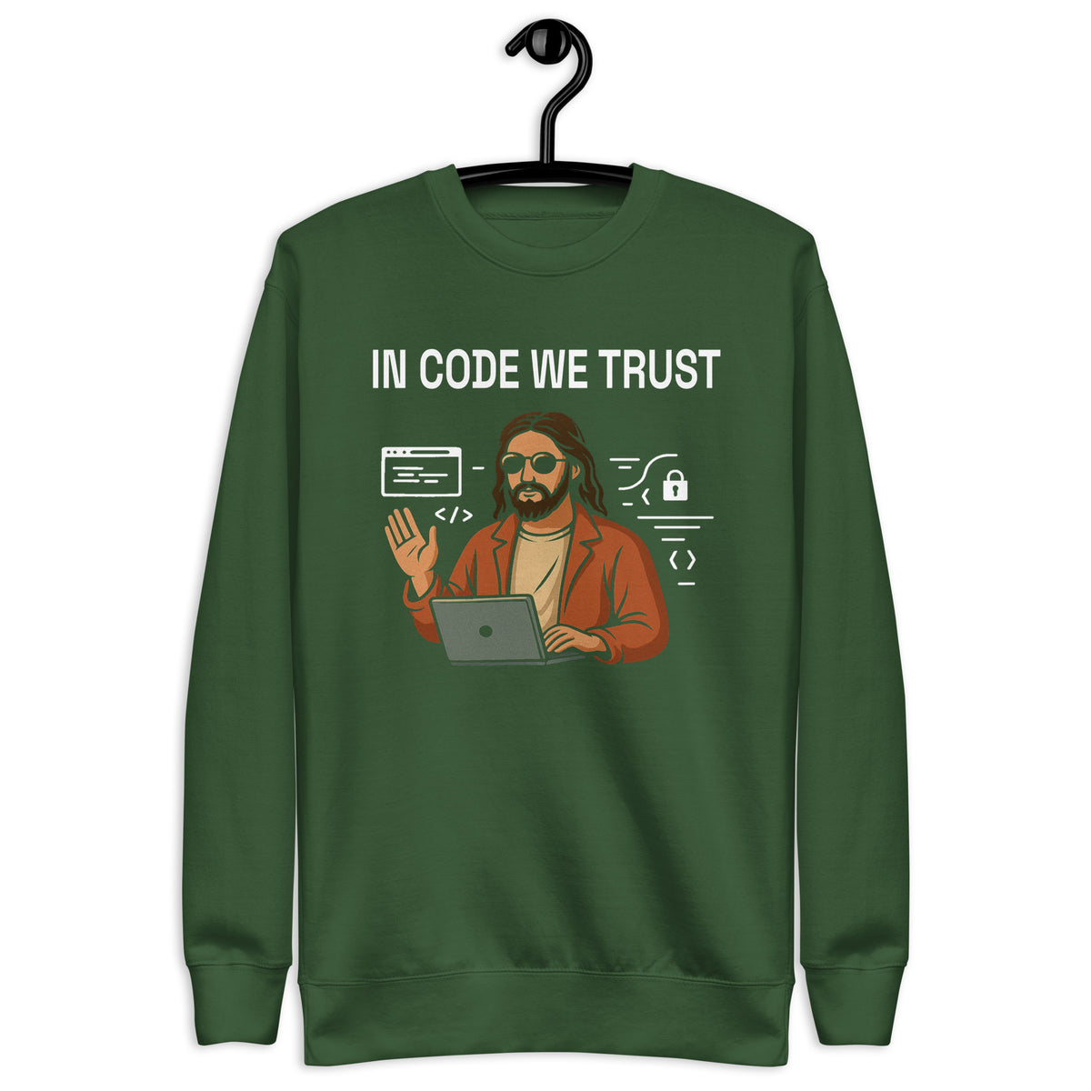 In Code We Trust - Unisex Premium Sweatshirt