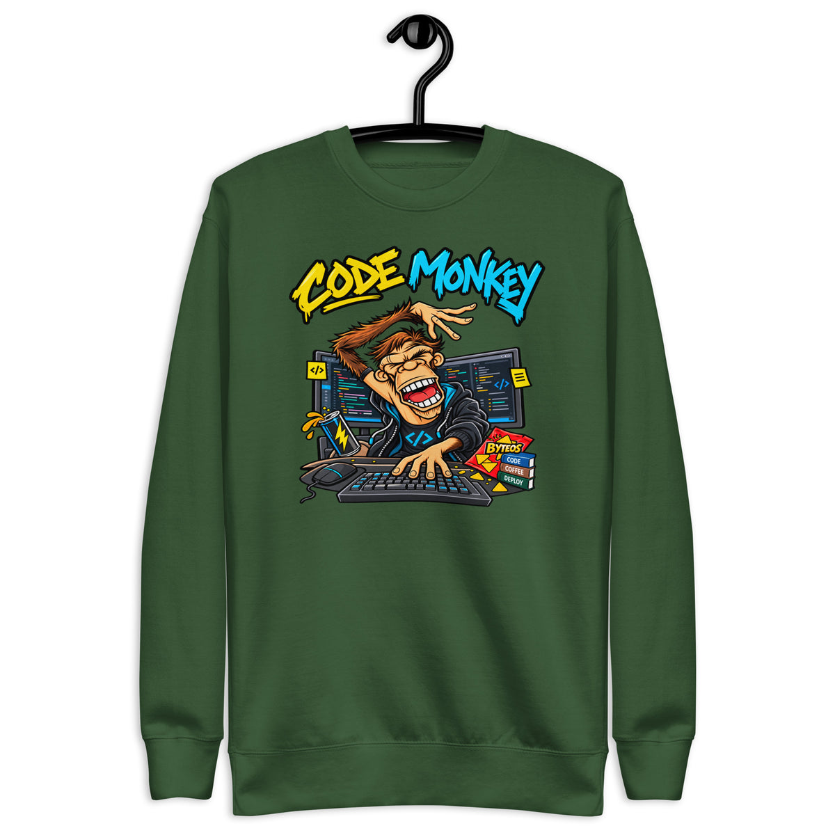 Code Monkey - Unisex Premium Sweatshirt