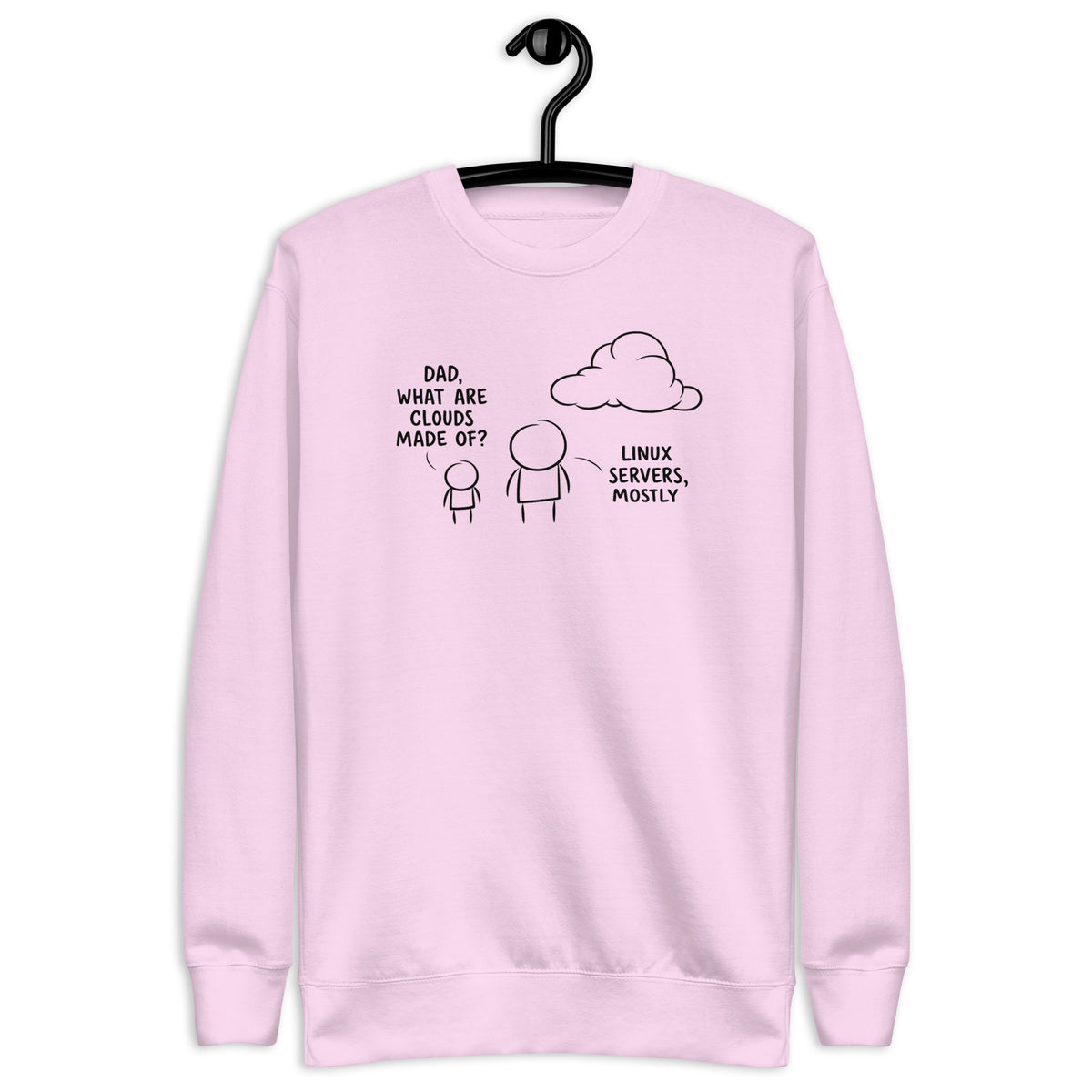 Dad, What are clouds made of - Unisex Premium Sweatshirt