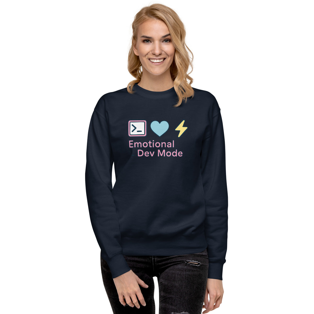 Emotional Dev Mode - Unisex Premium Sweatshirt