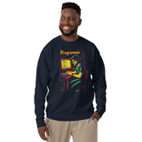 Programmer with Vibrant Colors - Unisex Premium Sweatshirt