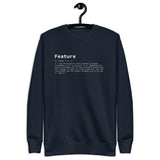 Feature Definition - Unisex Premium Sweatshirt