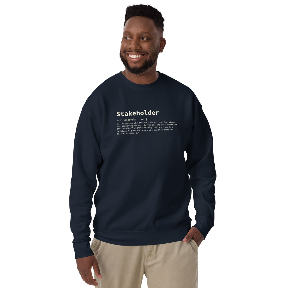 Stakeholder Definition - Unisex Premium Sweatshirt
