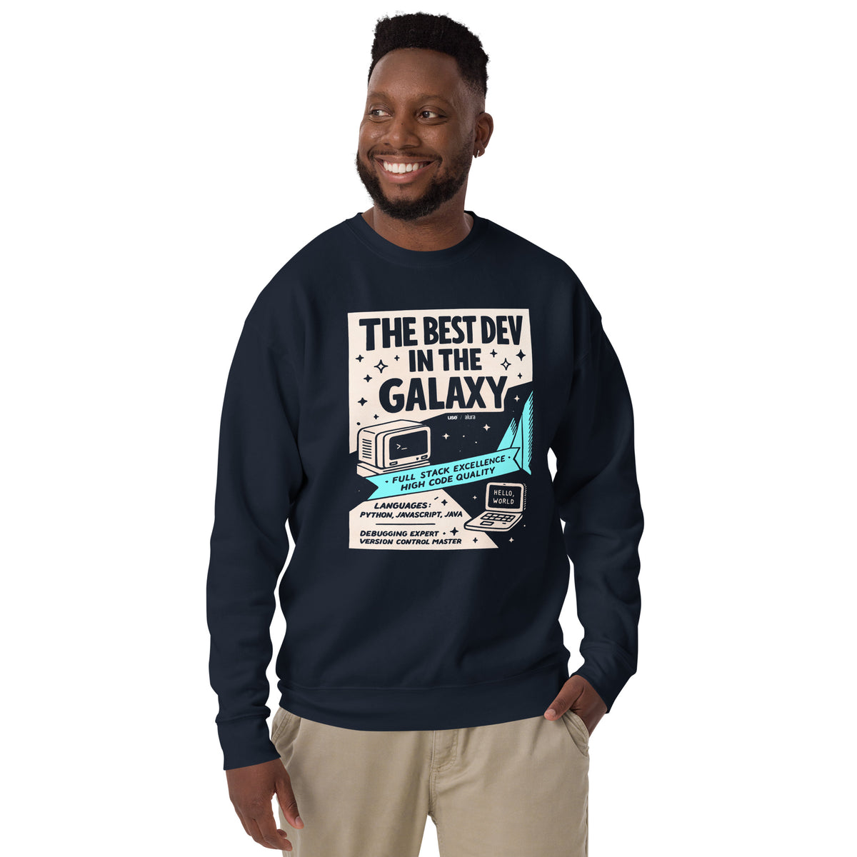 The Best Dev in the Galaxy - Unisex Premium Sweatshirt