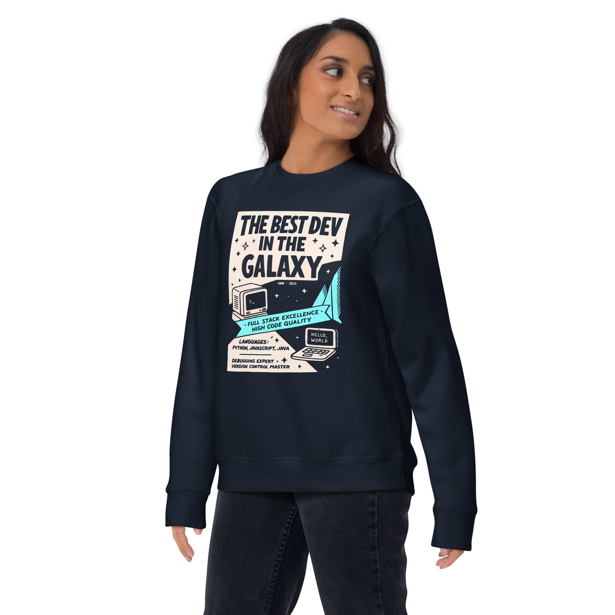 The Best Dev in the Galaxy - Unisex Premium Sweatshirt