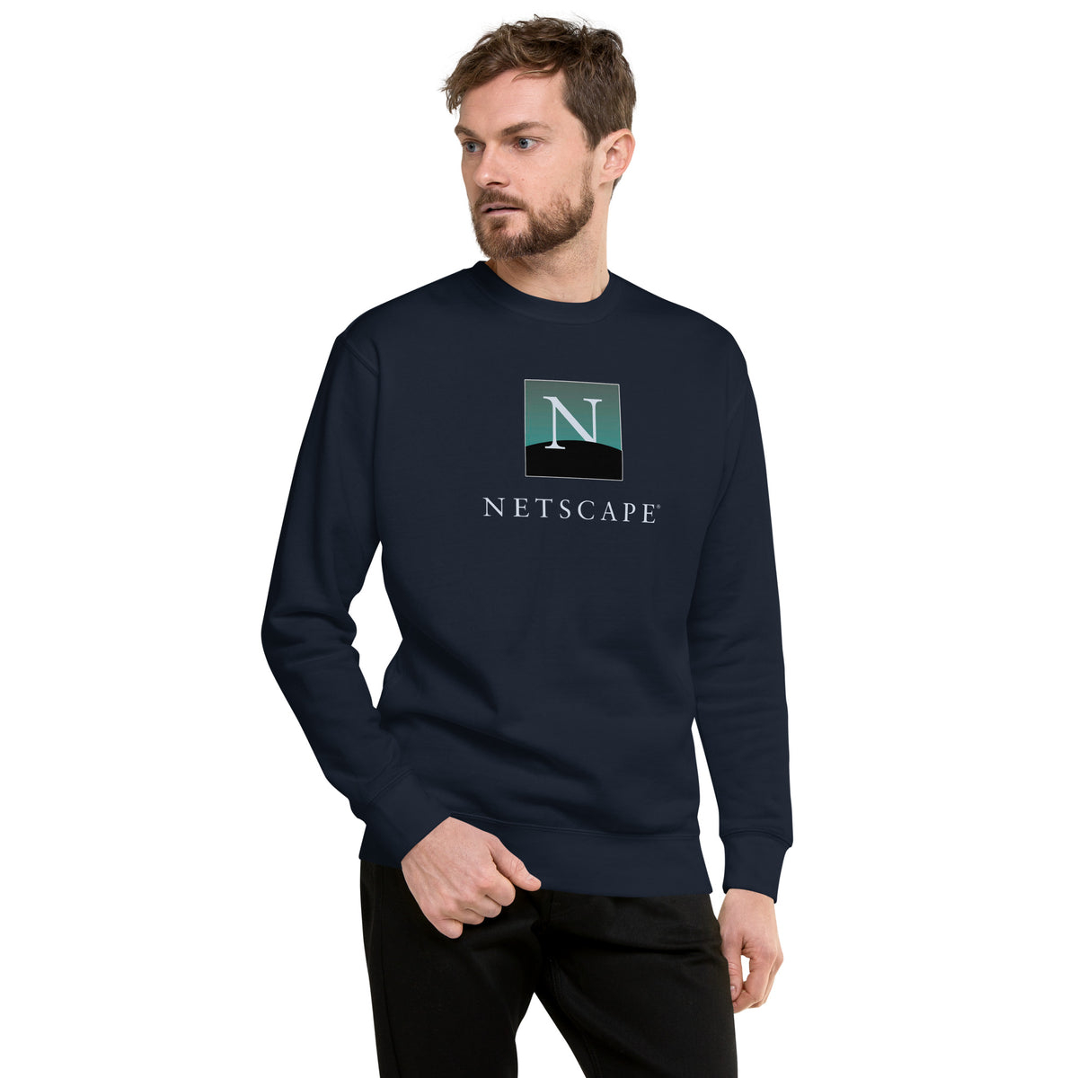 Netscape Navigator Classic Logo - Unisex Premium Sweatshirt