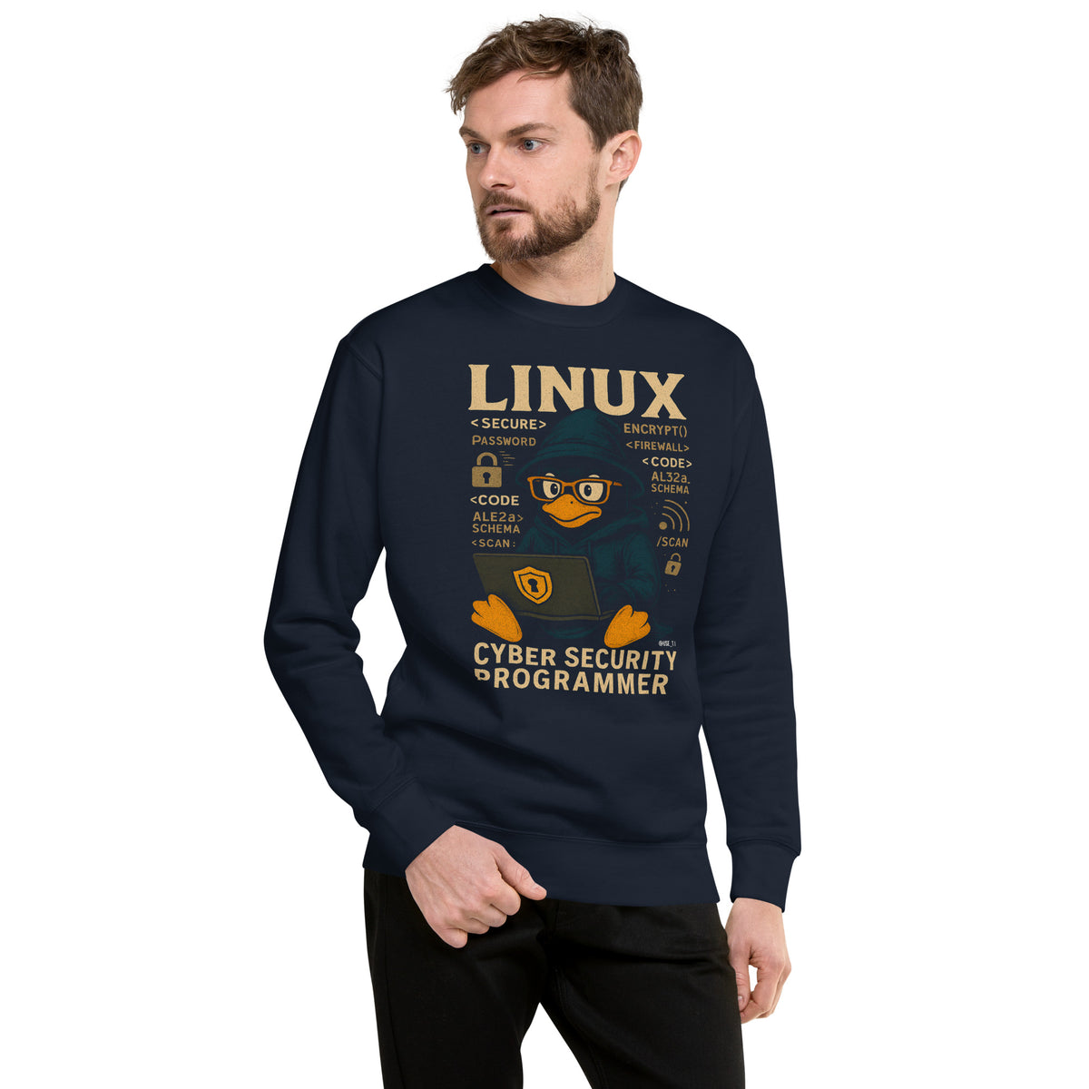 Linux Cyber Security Programmer - Unisex Premium Sweatshirt